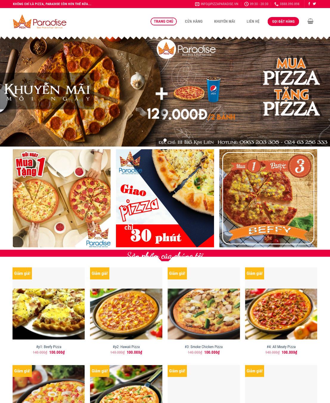 mẫu website nhà hàng 03