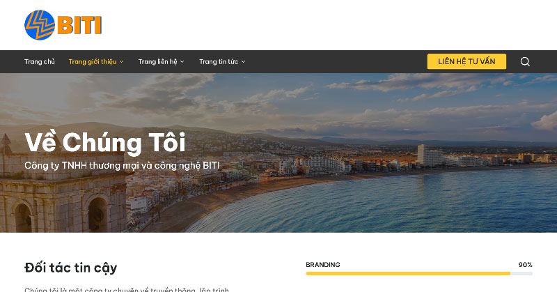 giao diện website phù hợp