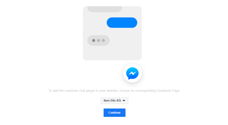 chèn messenger vào website