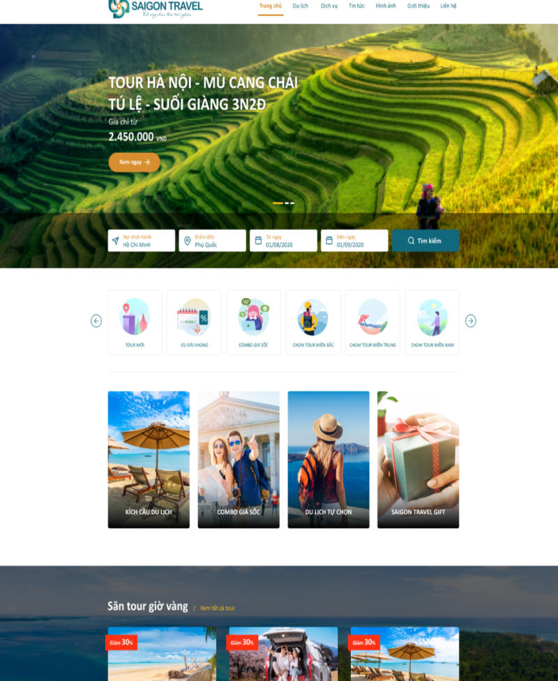 Website SaiGon Tourist