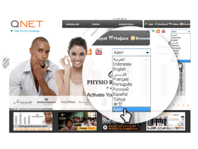 Website đa ngôn ngữ